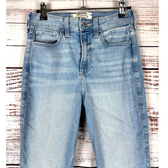 Hollister jeans size 2 stretch soft Curvy High Rise Super Skinny ankle Jean - Picture 3 of 6